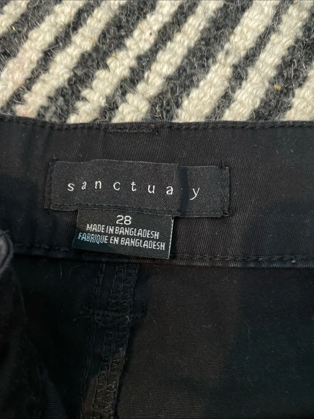 Sanctuary Black Wide-Leg Cargo Pants - Picture 4 of 7